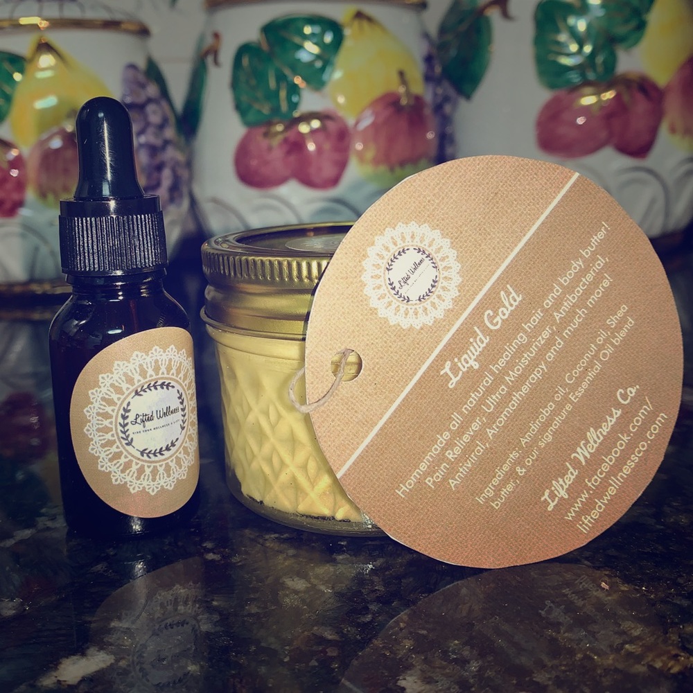 Liquid Gold Healing Hair and Body Bundle